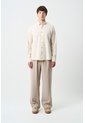 Camisa Manga Larga Semi Fitted Para Hombre Asiri Camisa Manga Larga Semi Fitted Para Hombre Asiri Crema S VÉLEZ de Vélez