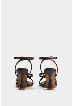 Sandalia Tacón Thaila De Cuero Para Mujer Dima Ovalada Sandalia Tacón Thaila De Cuero Para Mujer Dima Ovalada Cafe 39 Vélez