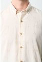 Camisa Manga Larga Semi Fitted Para Hombre Asiri Camisa Manga Larga Semi Fitted Para Hombre Asiri Crema S VÉLEZ de Vélez