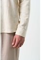 Camisa Manga Larga Semi Fitted Para Hombre Asiri Camisa Manga Larga Semi Fitted Para Hombre Asiri Crema S VÉLEZ de Vélez