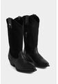 Botas Gobi De Cuero Liso Y Gamuza Para Mujer Chapetas Tejidas Botas Gobi De Cuero Liso Y Gamuza Para Mujer Chapetas Tejidas Negro 39 VÉLEZ de Vélez