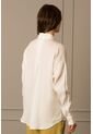Camisa Básica De Lino Para Mujer Manga Larga Camisa Básica De Lino Para Mujer Manga Larga Blanco XS Vélez de Vélez