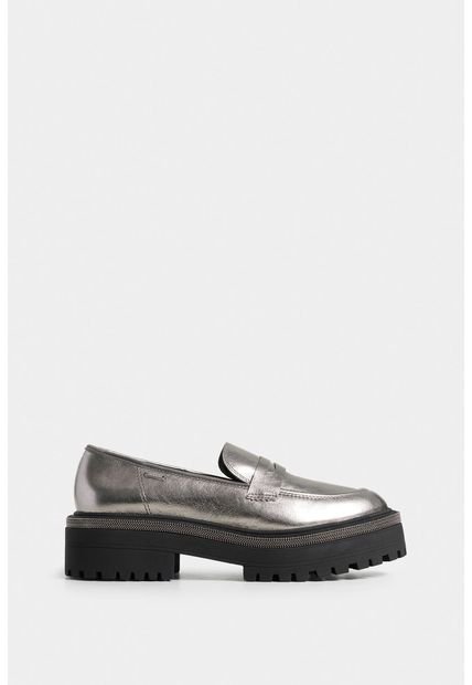 Mocasines Thalia De Cuero Tipo Folia Para Mujer Vira Millaré Mocasines Thalia De Cuero Tipo Folia Para Mujer Vira Millaré Plata 40 Vélez