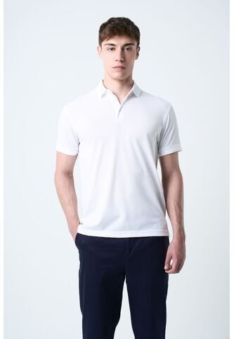 Polo Lucca Manga Corta Para Hombre Texturizada Polo Lucca Manga Corta Para Hombre Texturizada Blanco XS VÉLEZ Vélez