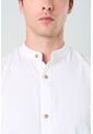 Camisa Manga Larga Para Hombre Cuello Nerú Camisa Manga Larga Para Hombre Cuello Nerú Blanco XL VÉLEZ de Vélez