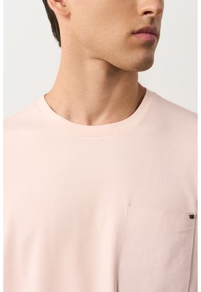 Camiseta En Algodón Para Hombre Bolsillo Cuero Camiseta En Algodón Para Hombre Bolsillo Cuero Rosado XXL VÉLEZ