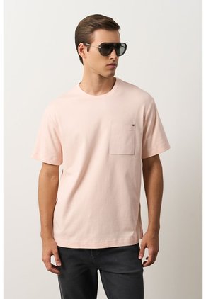 Camiseta En Algodón Para Hombre Bolsillo Cuero Camiseta En Algodón Para Hombre Bolsillo Cuero Rosado XXL VÉLEZ