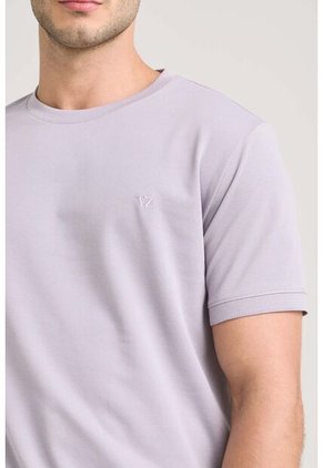 Camiseta Micropima Arizona Para Hombre Semi Ajustada Camiseta Micropima Arizona Para Hombre Semi Ajustada Lila XL VÉLEZ