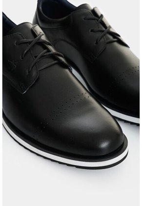 Zapatos Cordón Piero De Cuero Para Hombre Suela Con Apariencia Deportiva Zapatos Cordón Piero De Cuero Para Hombre Suela Con Apariencia Deportiva Negro 44 VÉLEZ