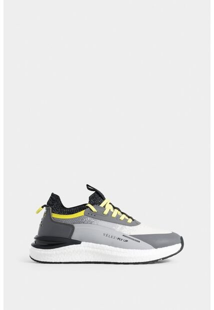 Tenis Fly Up Retro Para Hombre Deportivos Tenis Fly Up Retro Para Hombre Deportivos Gris Pistola 39 Vélez