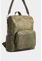 Morral Saba De Cuero Para Mujer Bolsillo Frontal Grabado Morral Saba De Cuero Para Mujer Bolsillo Frontal Grabado Verde VÉLEZ de Vélez