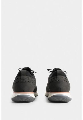Zapatos Cordón Apolo De Cuero Para Hombre Detalles Deportivos Zapatos Cordón Apolo De Cuero Para Hombre Detalles Deportivos Gris Pistola 41 Vélez