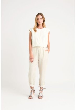 Camisa Clavel En Tejido Plano Para Mujer Largo Cropped Camisa Clavel En Tejido Plano Para Mujer Largo Cropped Blanco S Vélez