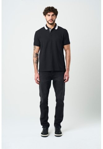 Jean Capri Semi Fitted Para Hombre Black Denim Jean Capri Semi Fitted Para Hombre Black Denim Negro 32 VÉLEZ Vélez