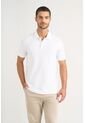 Polo Para Hombre Semi Fit Detalle Jacquard Polo Para Hombre Semi Fit Detalle Jacquard Blanco XS VÉLEZ de Vélez