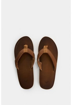 Sandalia Plana De Cuero Grabado Para Hombre Oroa Sandalia Plana De Cuero Grabado Para Hombre Oroa Cafe 40 VÉLEZ