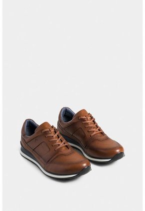 Tenis Devant De Cuero Para Hombre Cortes Efecto Envejecido Tenis Devant De Cuero Para Hombre Cortes Efecto Envejecido Miel 38 Vélez