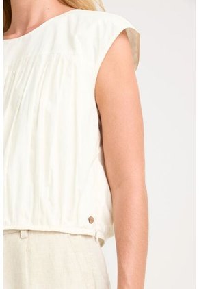 Camisa Clavel En Tejido Plano Para Mujer Largo Cropped Camisa Clavel En Tejido Plano Para Mujer Largo Cropped Blanco S Vélez