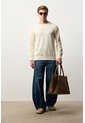 Sweater Tejido En Algodón Para Hombre Manga Ranglan Sweater Tejido En Algodón Para Hombre Manga Ranglan Crema XXL VÉLEZ de Vélez