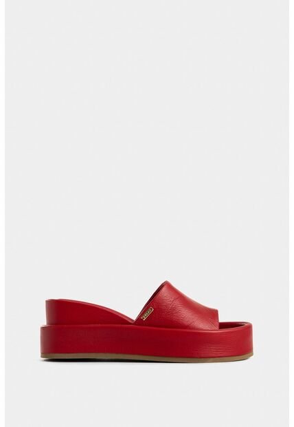 Sandalia Plataforma Geranio De Cuero Para Mujer Dima Ovalada Sandalia Plataforma Geranio De Cuero Para Mujer Dima Ovalada Rojo 34 Vélez