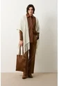 Cárdigan Tipo Poncho Tejido Para Mujer Quena Cárdigan Tipo Poncho Tejido Para Mujer Quena Crema M VÉLEZ de Vélez