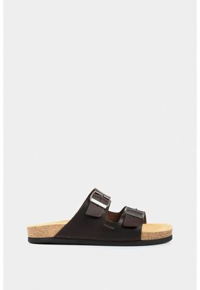 Sandalia Plana De Cuero Vintage Sandalia Plana De Cuero Vintage Cafe 41 VÉLEZ