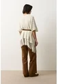 Cárdigan Tipo Poncho Tejido Para Mujer Quena Cárdigan Tipo Poncho Tejido Para Mujer Quena Crema M VÉLEZ de Vélez