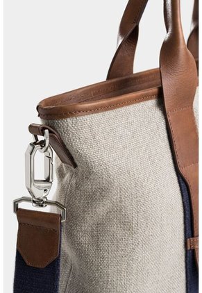 Shopping Canvas En Fibra De Lino Para Hombre Detalles Cuero Shopping Canvas En Fibra De Lino Para Hombre Detalles Cuero Arena Vélez
