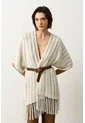 Cárdigan Tipo Poncho Tejido Para Mujer Quena Cárdigan Tipo Poncho Tejido Para Mujer Quena Crema M VÉLEZ de Vélez