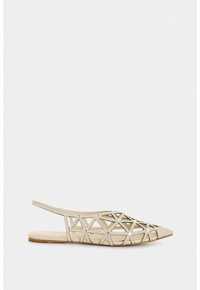 Baleta Hybris De Cuero Para Mujer Cortes Baleta Hybris De Cuero Para Mujer Cortes Beige 38 VÉLEZ
