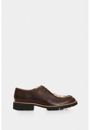 Zapatos De Atadura En Cuero Para Hombre Tikal Zapatos De Atadura En Cuero Para Hombre Tikal Cafe 45 VÉLEZ