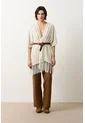 Cárdigan Tipo Poncho Tejido Para Mujer Quena Cárdigan Tipo Poncho Tejido Para Mujer Quena Crema M VÉLEZ de Vélez