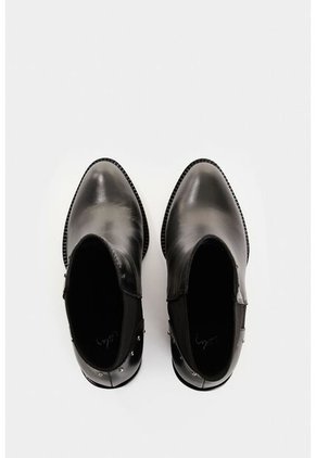 Botines De Cuero Para Mujer Pearl Botines De Cuero Para Mujer Pearl Negro 35 VÉLEZ