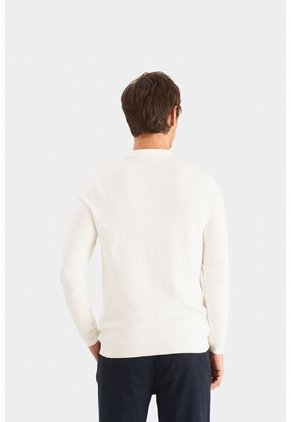 Polo Manga Larga Pyxis Tejida Para Hombre Polo Manga Larga Pyxis Tejida Para Hombre Crema XL Vélez