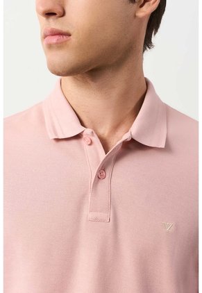 Polo Manga Corta Essential Para Hombre Textura Polo Manga Corta Essential Para Hombre Textura Coral L VÉLEZ
