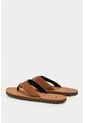 Sandalia Plana Nong De Cuero Para Hombre Capellada Bicolor Sandalia Plana Nong De Cuero Para Hombre Capellada Bicolor Miel 38 VÉLEZ de Vélez