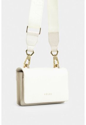Manos Libres Budda De Cuero Para Mujer Cargadera Removible Manos Libres Budda De Cuero Para Mujer Cargadera Removible Blanco Vélez