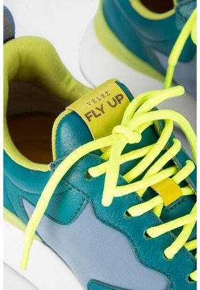 Tenis Urban Mercurio De Cuero Y Lona Para Mujer Acentos De Color Tenis Urban Mercurio De Cuero Y Lona Para Mujer Acentos De Color Azul Aguamarina 35 Vélez