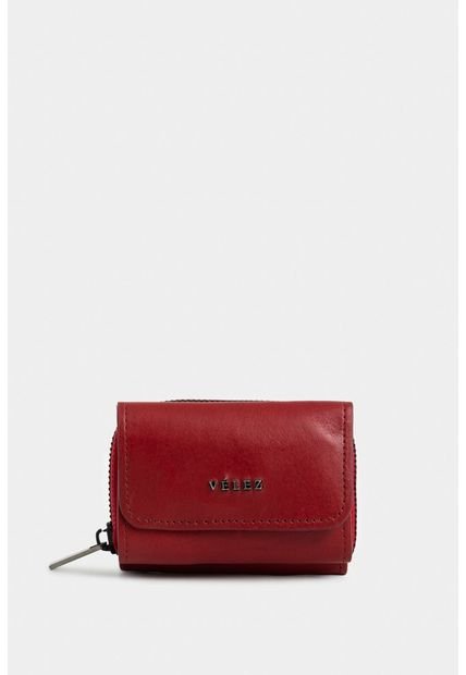 Monedero Tropical De Cuero Para Mujer Broche Y Cremallera Monedero Tropical De Cuero Para Mujer Broche Y Cremallera Rojo Vélez