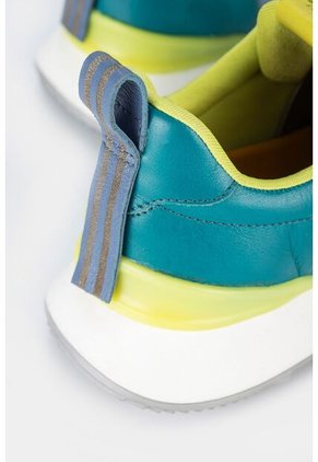 Tenis Urban Mercurio De Cuero Y Lona Para Mujer Acentos De Color Tenis Urban Mercurio De Cuero Y Lona Para Mujer Acentos De Color Azul Aguamarina 35 Vélez