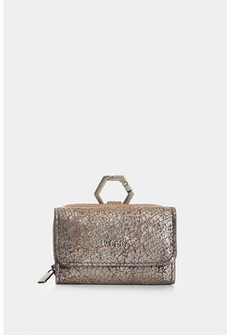 Monedero De Cuero Folia Para Mujer Tropical Monedero De Cuero Folia Para Mujer Tropical Plata VÉLEZ Vélez