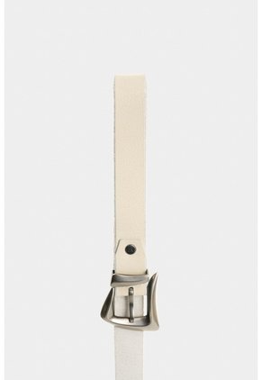 Cinturón Unifaz De Cuero Para Mujer Gael Cinturón Unifaz De Cuero Para Mujer Gael Blanco M VÉLEZ