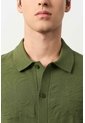 Camisa Manga Corta Tejida Para Hombre Ikal Camisa Manga Corta Tejida Para Hombre Ikal Verde Oliva L VÉLEZ de Vélez