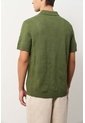Camisa Manga Corta Tejida Para Hombre Ikal Camisa Manga Corta Tejida Para Hombre Ikal Verde Oliva L VÉLEZ de Vélez
