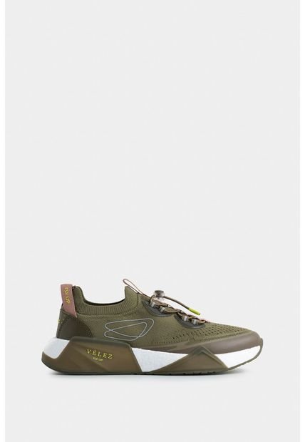 Tenis Fly Up Freedom 02 De Textil Y Cuero Para Mujer Cordón Graduable Tenis Fly Up Freedom 02 De Textil Y Cuero Para Mujer Cordón Graduable Verde 34 Vélez