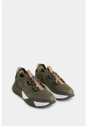 Tenis Fly Up Freedom 02 De Textil Y Cuero Para Mujer Cordón Graduable Tenis Fly Up Freedom 02 De Textil Y Cuero Para Mujer Cordón Graduable Verde 34 Vélez