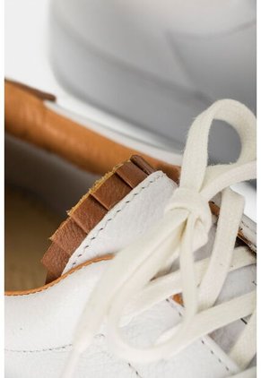 Tenis Casual De Cuero Combinados Tenis Casual De Cuero Combinados Blanco 36 VÉLEZ