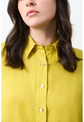 Camisa Peonia Para Mujer Manga Murciélago Camisa Peonia Para Mujer Manga Murciélago Amarillo Limon XL VÉLEZ