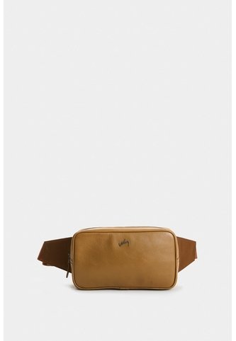 Riñonera Silueta Cuadrada De Cuero Para Hombre Hazel Riñonera Silueta Cuadrada De Cuero Para Hombre Hazel Miel VÉLEZ Vélez