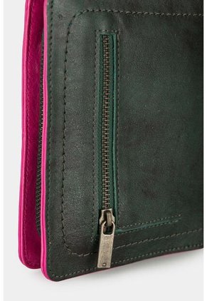 Billetera Kubor De Cuero Para Mujer Cremallera Billetera Kubor De Cuero Para Mujer Cremallera Verde Vélez